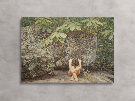 Umbrella Magnolia and Rocks